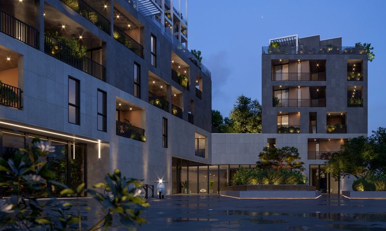 GS Towers_architettura esterna_notturna